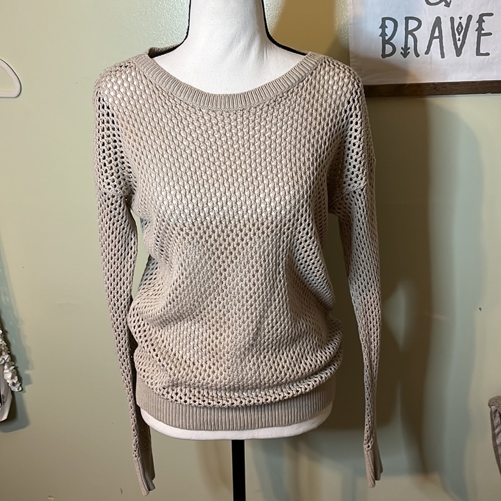 Women's Beige Knit Sweater
